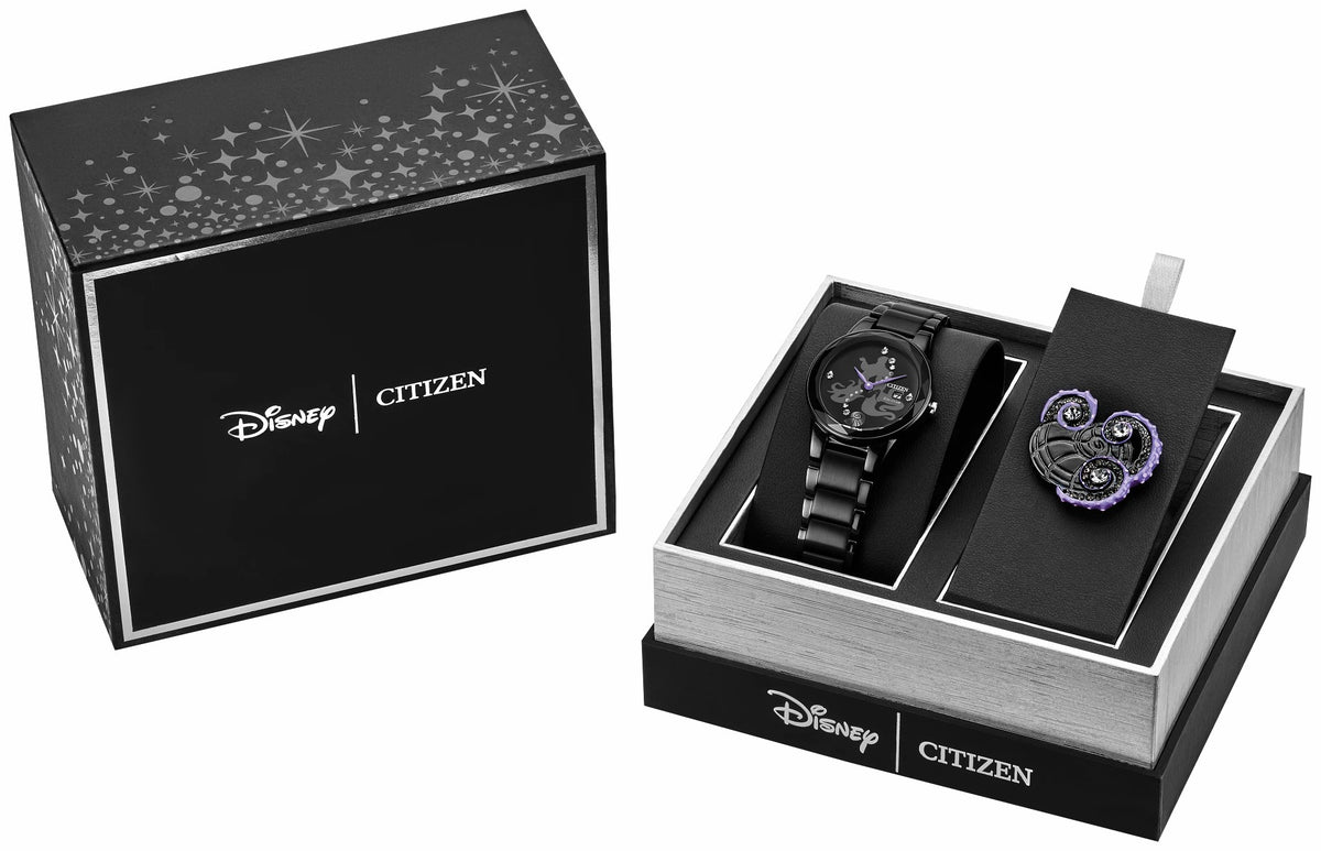 Ursula Black Dial Stainless Steel Bracelet GA1075-68W - Citizen Quality