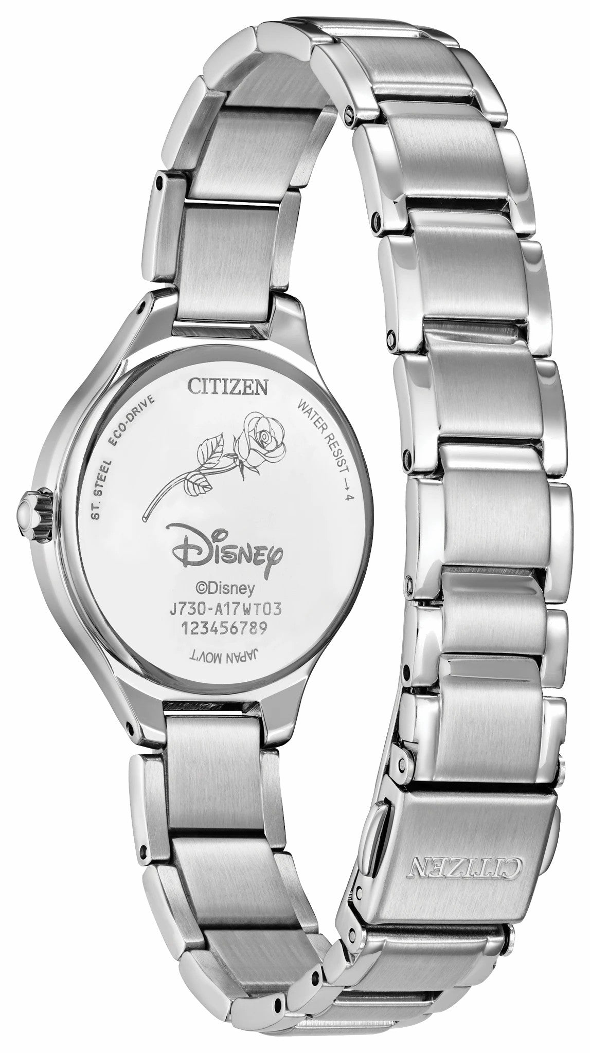 Mickey Mouse and Minnie Mouse Tango Gray Dial Stainless Steel Bracelet FE2101-58W - Citizen Everyday