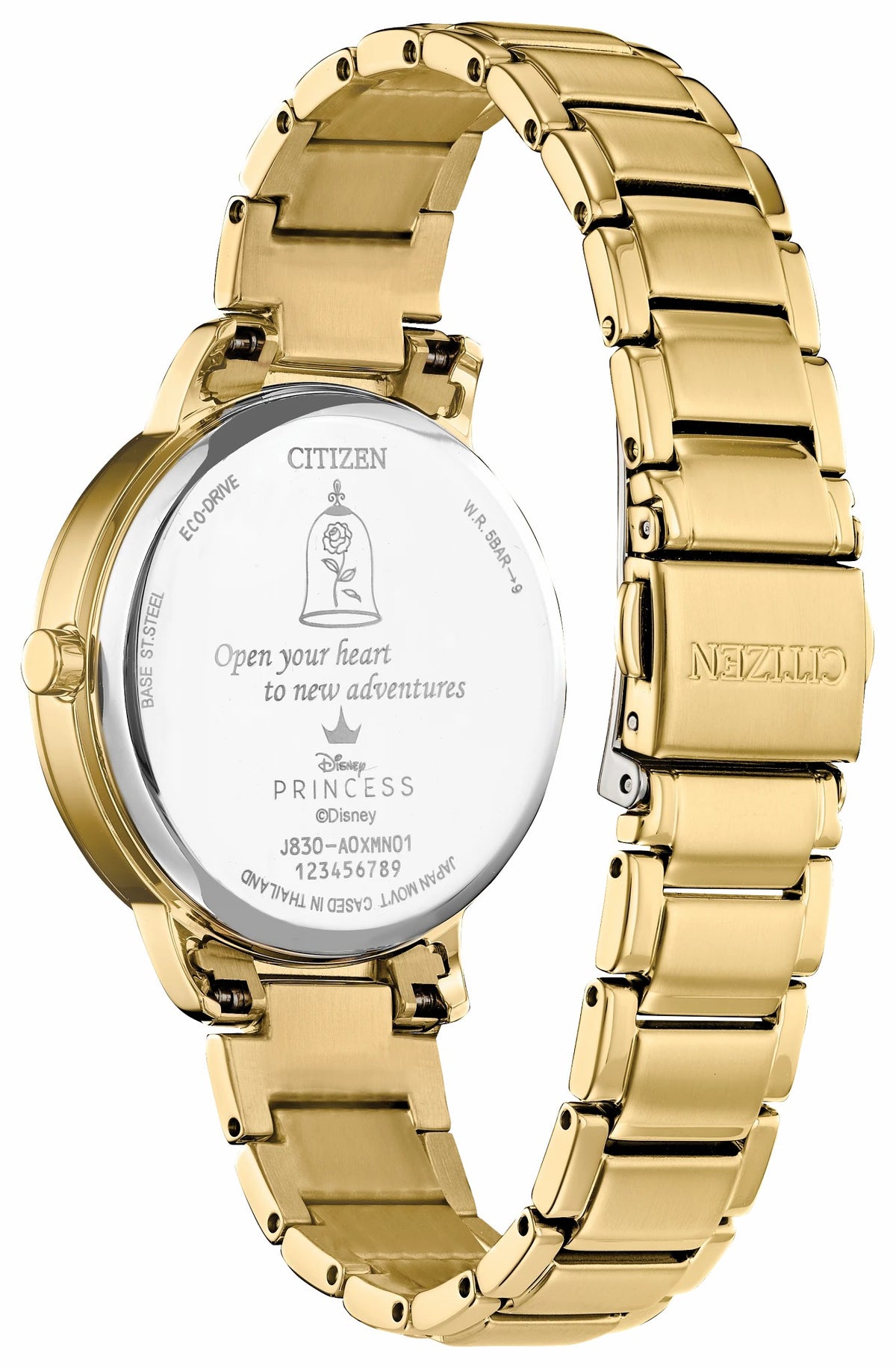 Belle and Beast Gold-Tone Dial Stainless Steel Bracelet FE7048-51D - Citizen Popular
