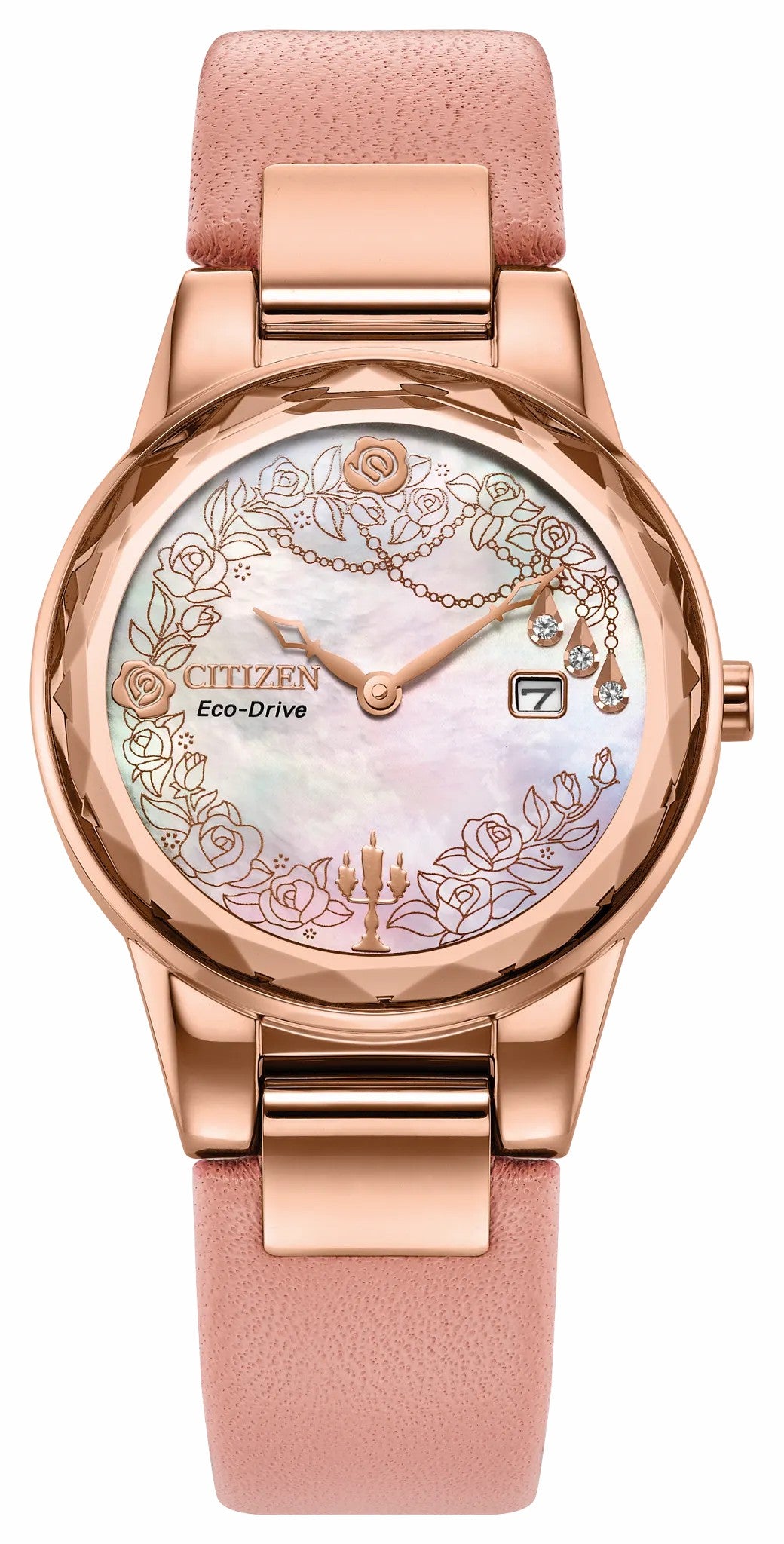 Belle, Eternal Beauty White Dial Leather Strap GA1083-43D - Citizen New