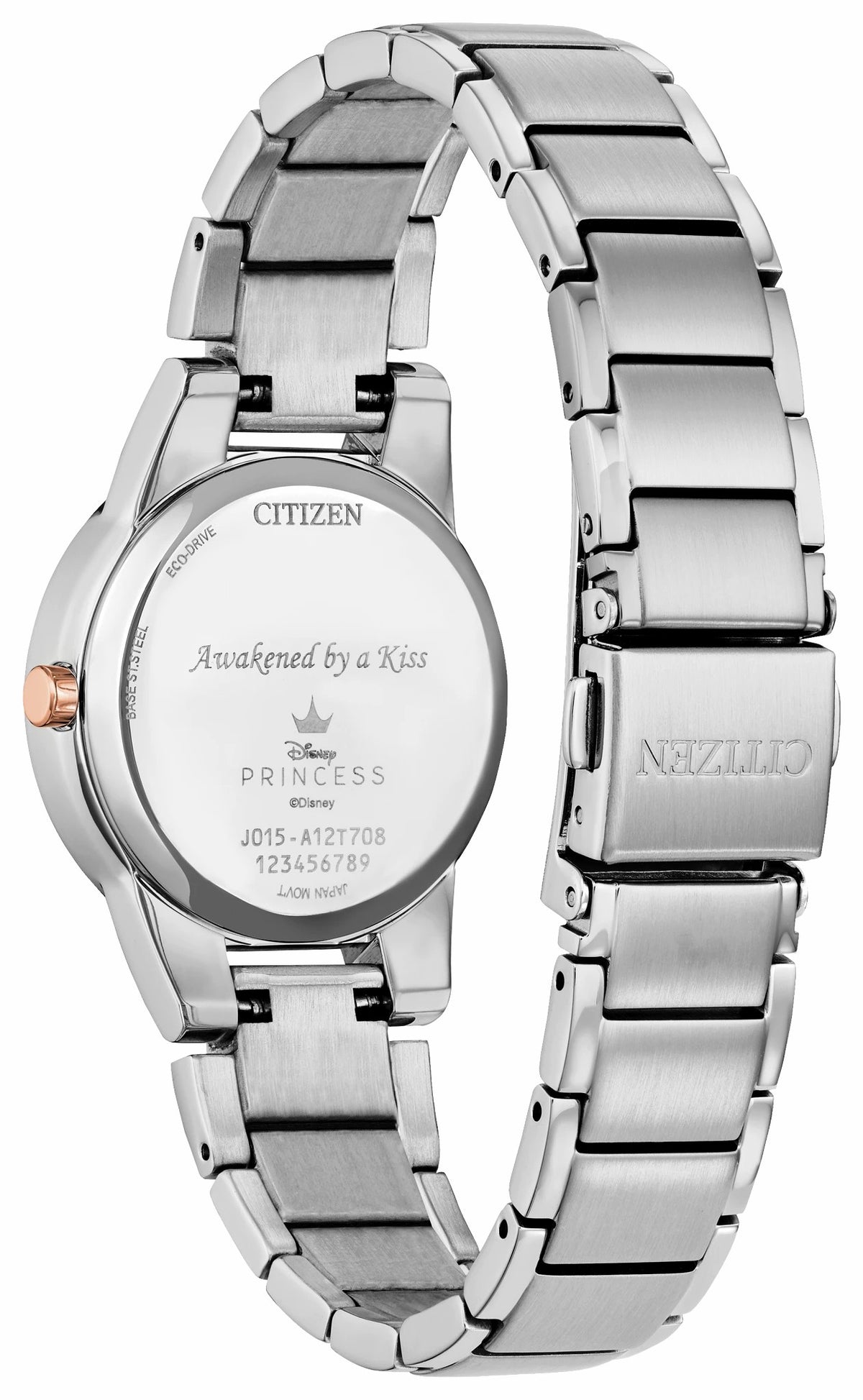 Aurora Enchanted Pink Dial Stainless Steel Bracelet GA1081-65N - Citizen Premium