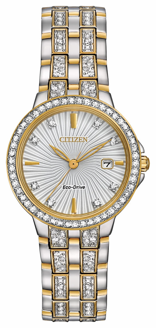 Silhouette Crystal - Ladies Eco-Drive Sparkle Dimaond Watch - Citizen Exclusive
