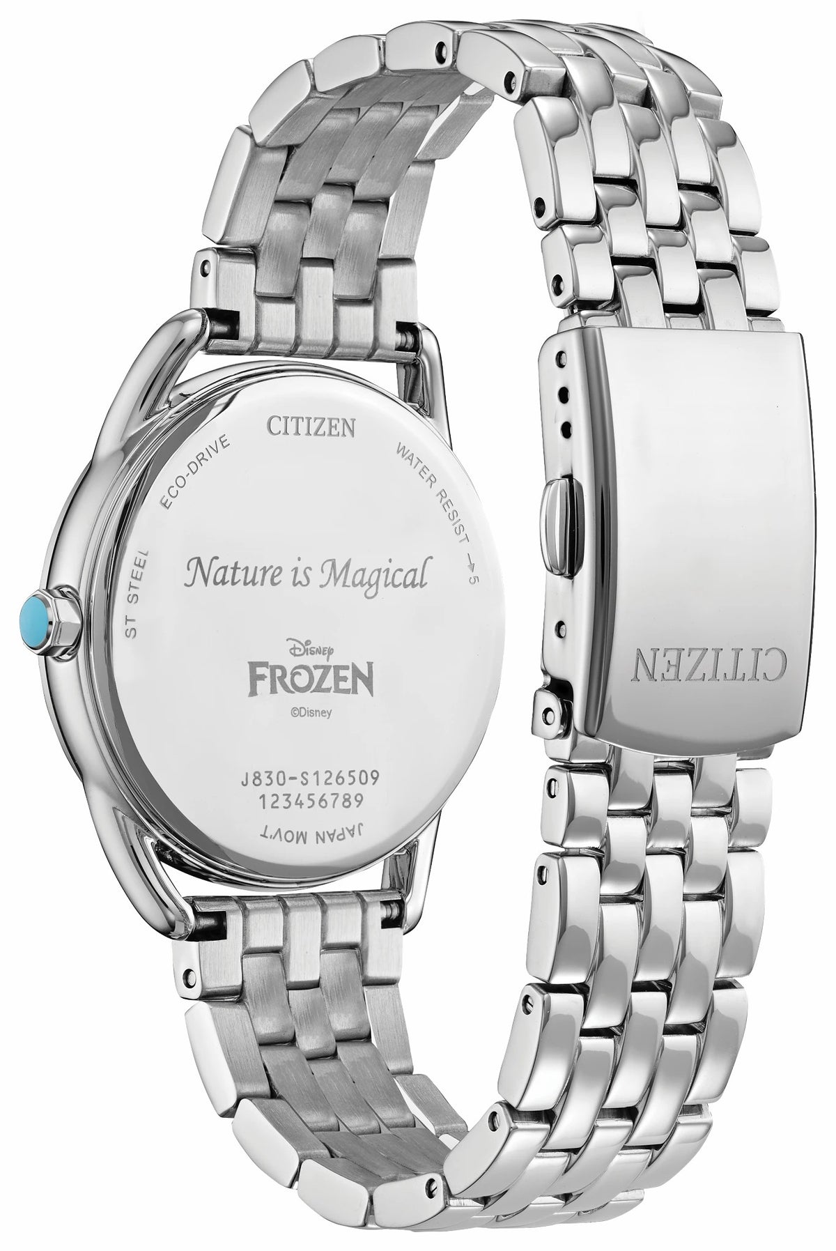 Frozen Blue Dial Stainless Steel Bracelet FE7091-61W - Citizen New
