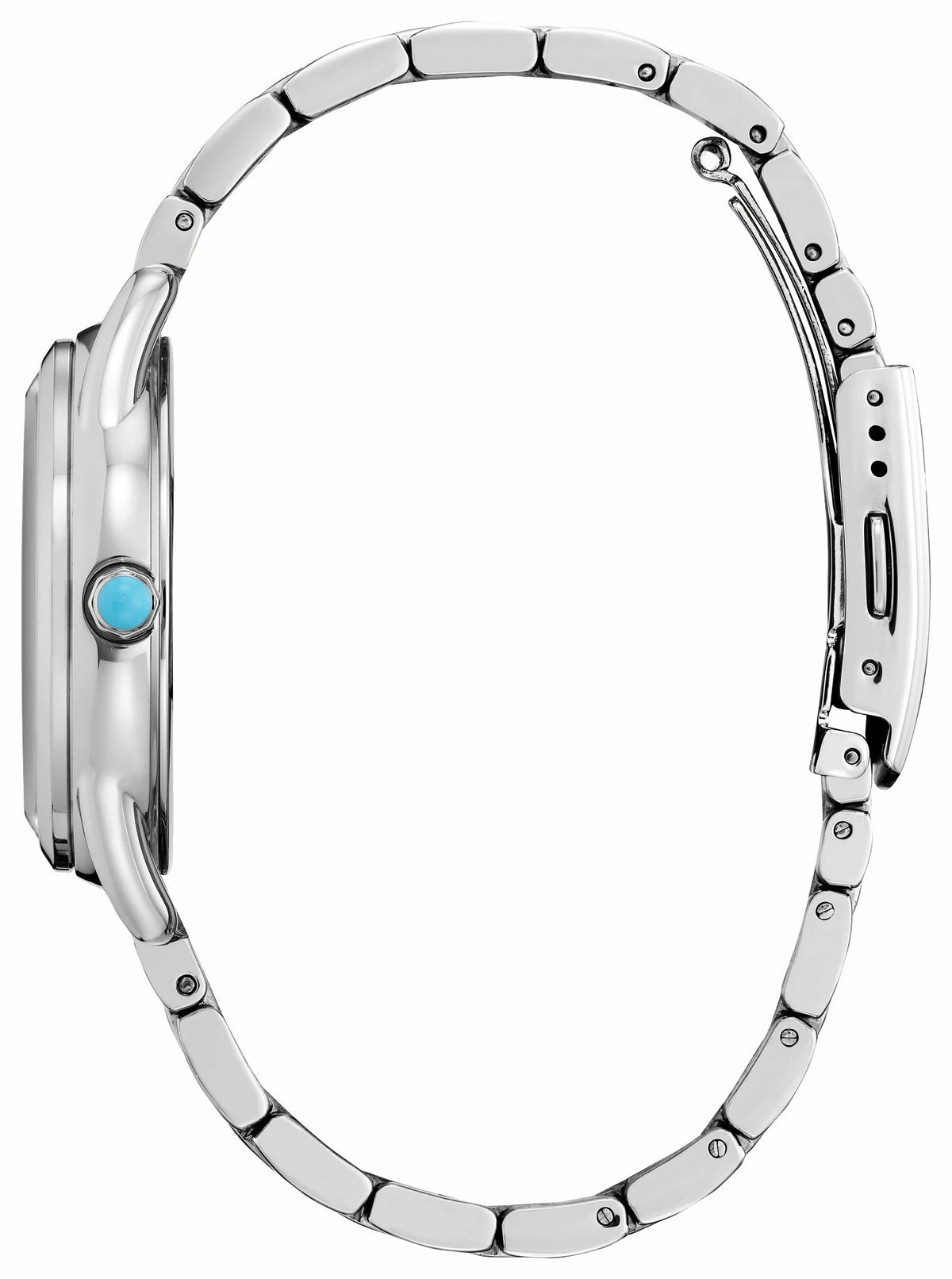 Frozen Blue Dial Stainless Steel Bracelet FE7091-61W - Citizen New