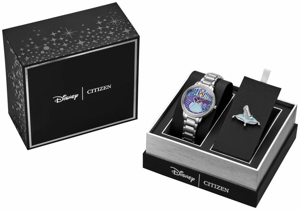 Cinderella Blue Dial Stainless Steel Bracelet FE7041-51W - Citizen Best Price