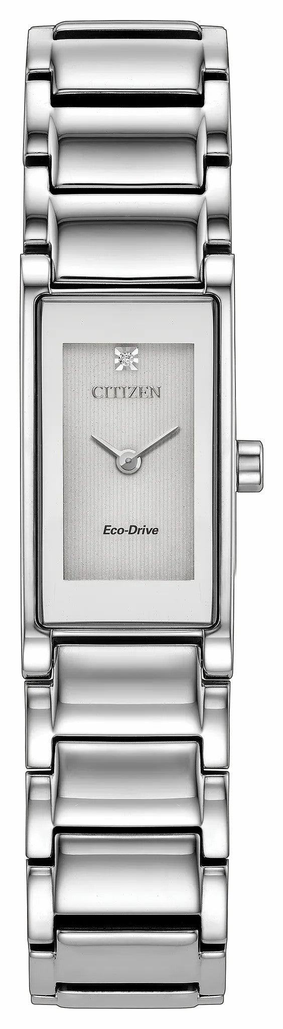 Axiom Silver-Tone Dial Stainless Steel Bracelet EG7051-51A - Citizen Premium