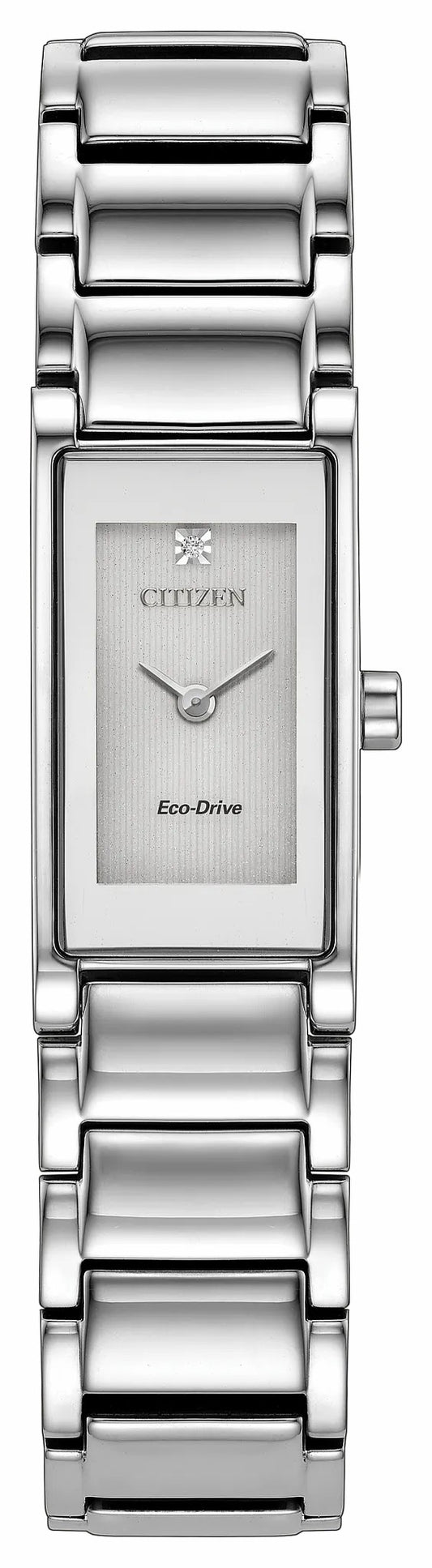Axiom Silver-Tone Dial Stainless Steel Bracelet EG7051-51A - Citizen Premium