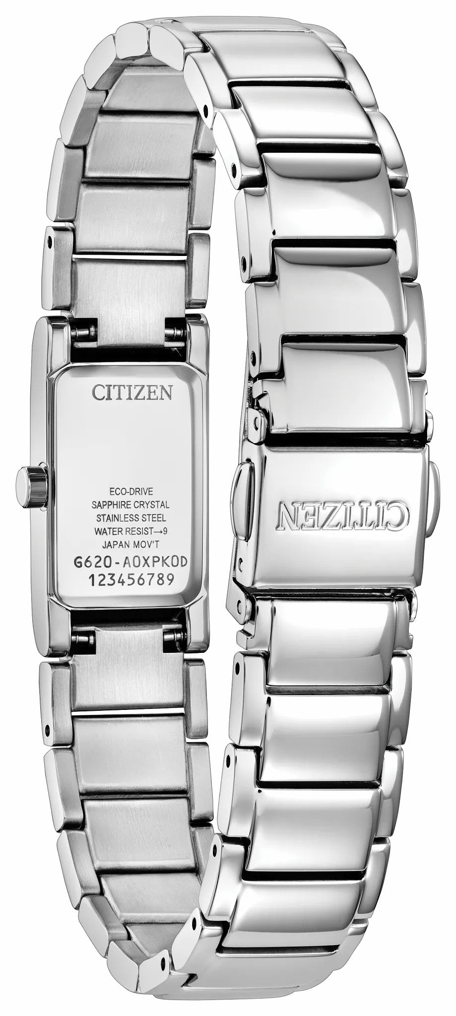 Axiom Silver-Tone Dial Stainless Steel Bracelet EG7051-51A - Citizen Premium