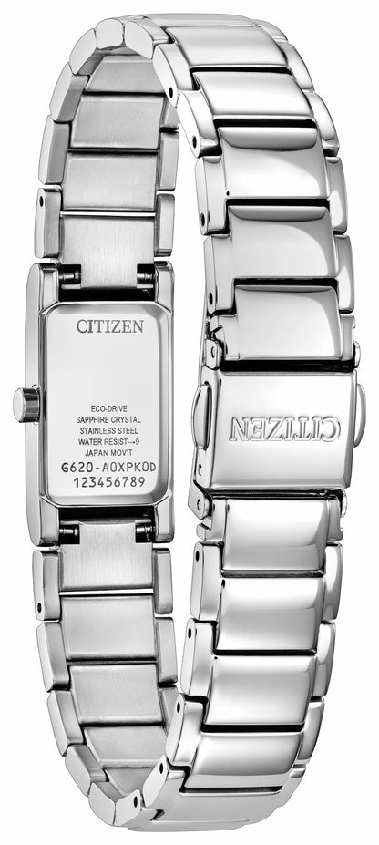 Axiom Silver-Tone Dial Stainless Steel Bracelet EG7051-51A - Citizen Premium