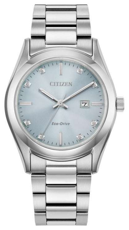 Sport Luxury Light Blue Dial Stainless Steel Bracelet EW2700-54L - Citizen Signature