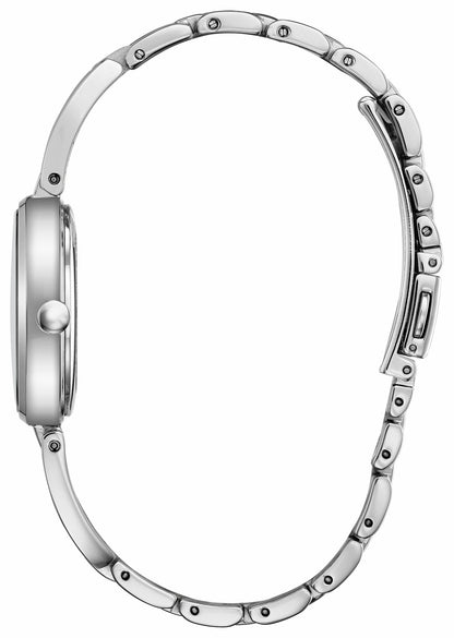 Axiom - Ladies Eco-Drive EM0630-51D Steel Pearl Dial Watch - Citizen Best Seller
