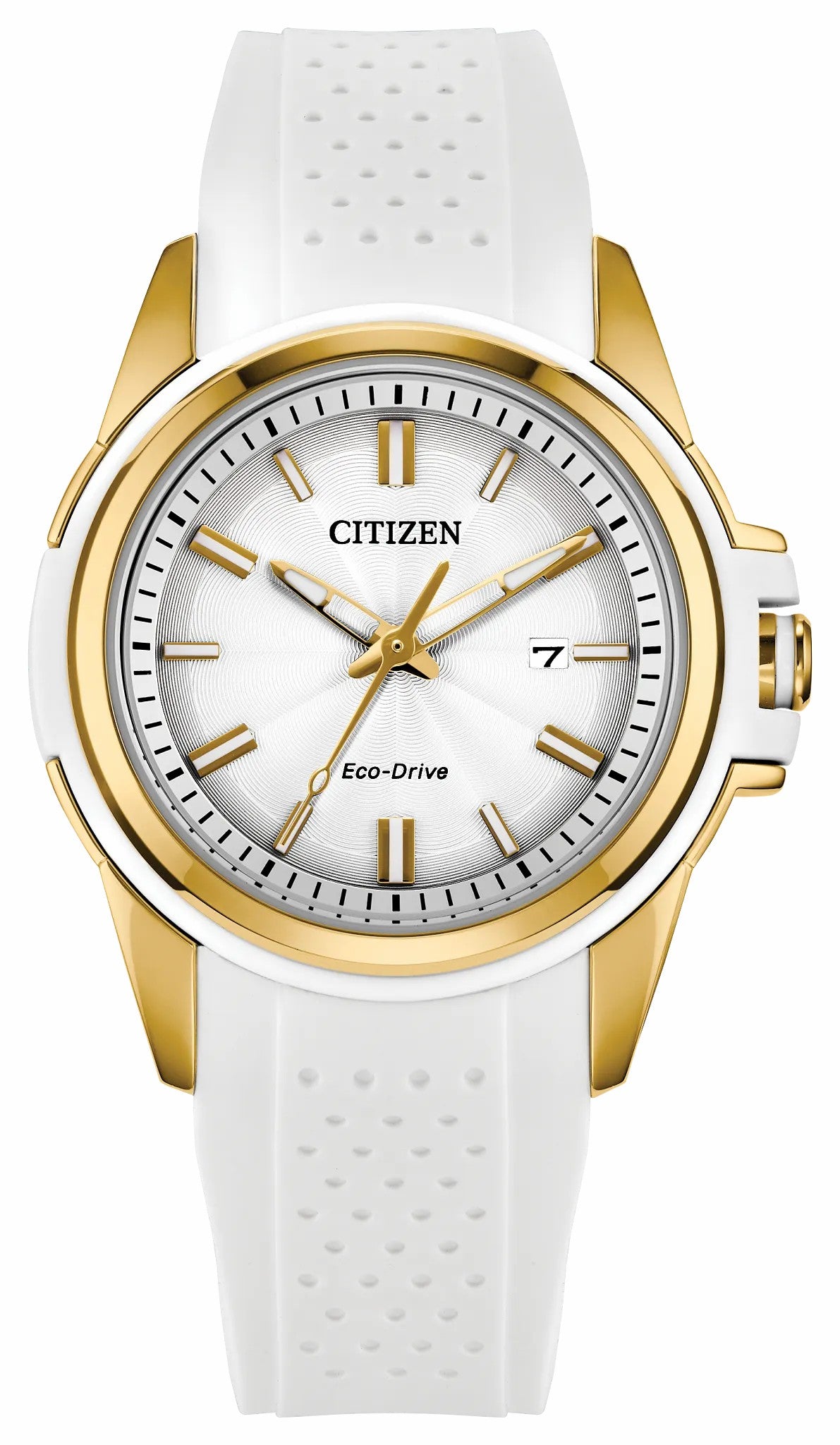 Veya Silver-Tone Dial Silicone Strap FE1262-03A - Citizen Smart Buy