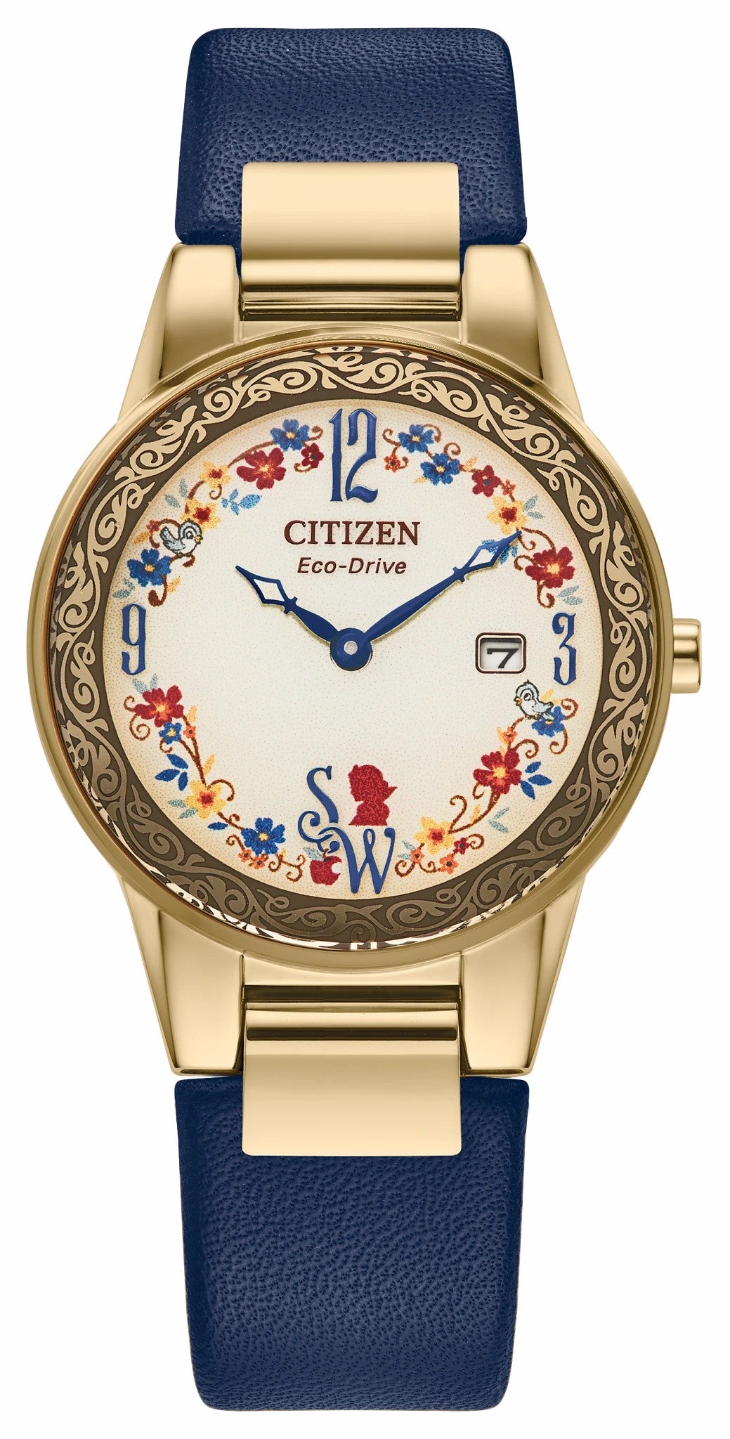 Snow White Flora Beige Dial Leather Strap GA1079-41W - Citizen Premium