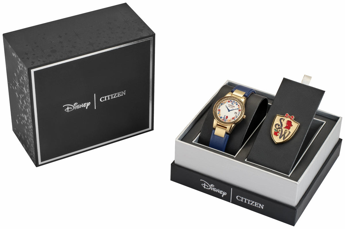 Snow White Flora Beige Dial Leather Strap GA1079-41W - Citizen Premium