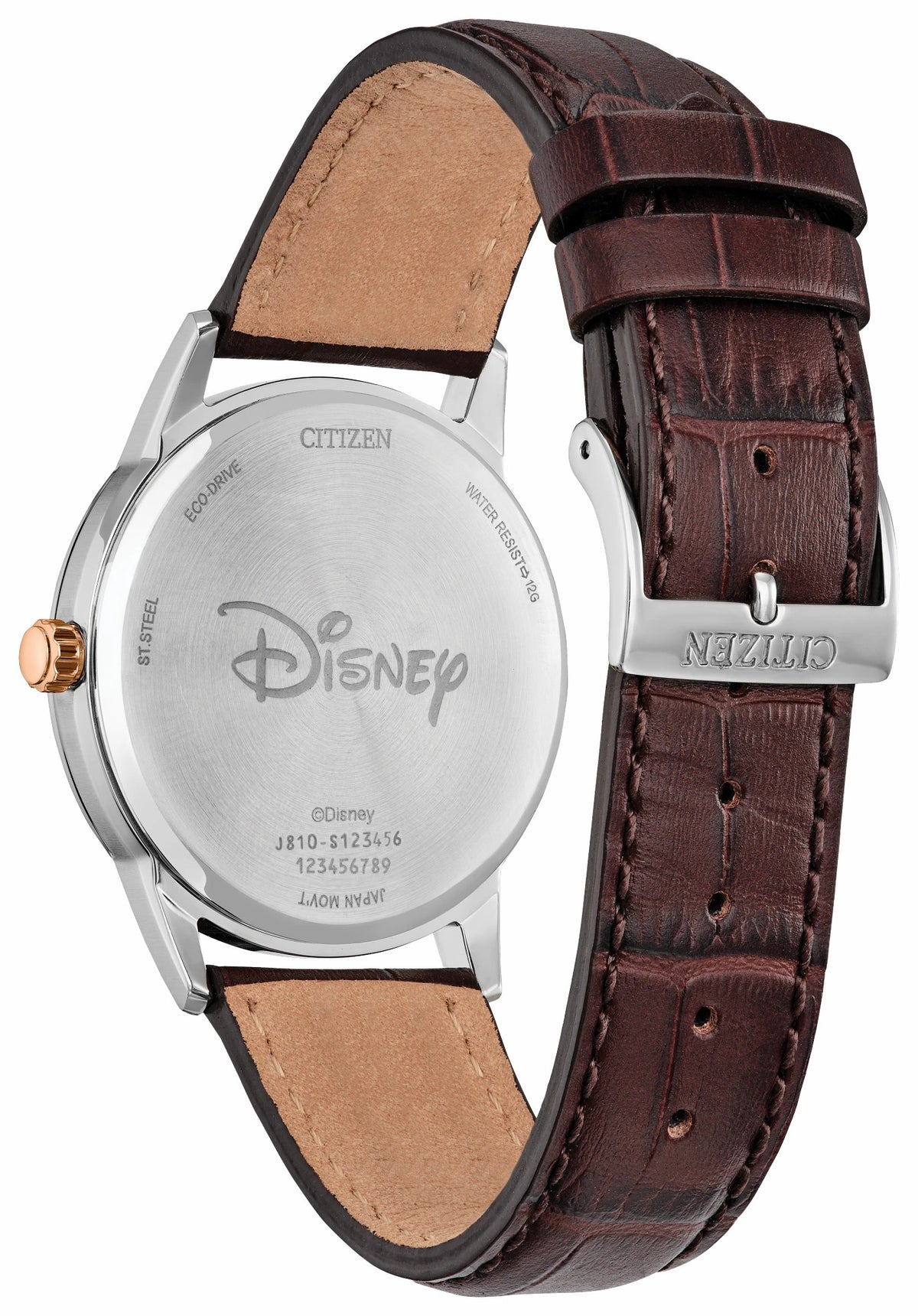 Steamboat Willie 1928 Silver-Tone Dial Leather Strap AW1788-07W - Citizen Great Value
