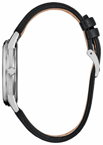 Sensational Six Road Trip Silver-Tone Dial Leather Strap FE7110-09W - Citizen Quality