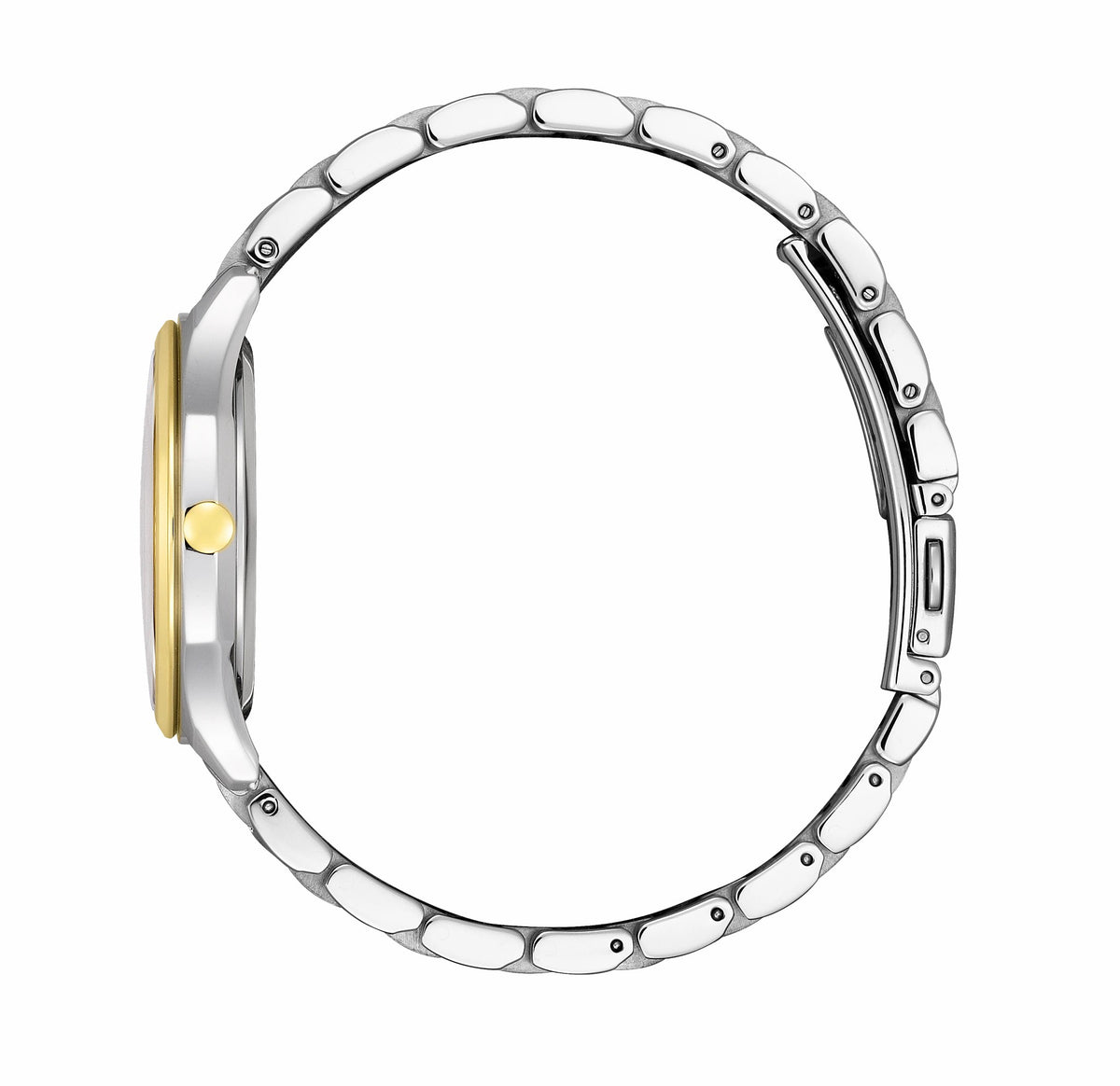 Falling Mickey & Minnie Silver-Tone Dial Stainless Steel Bracelet EM0754-59W - Citizen Trusted