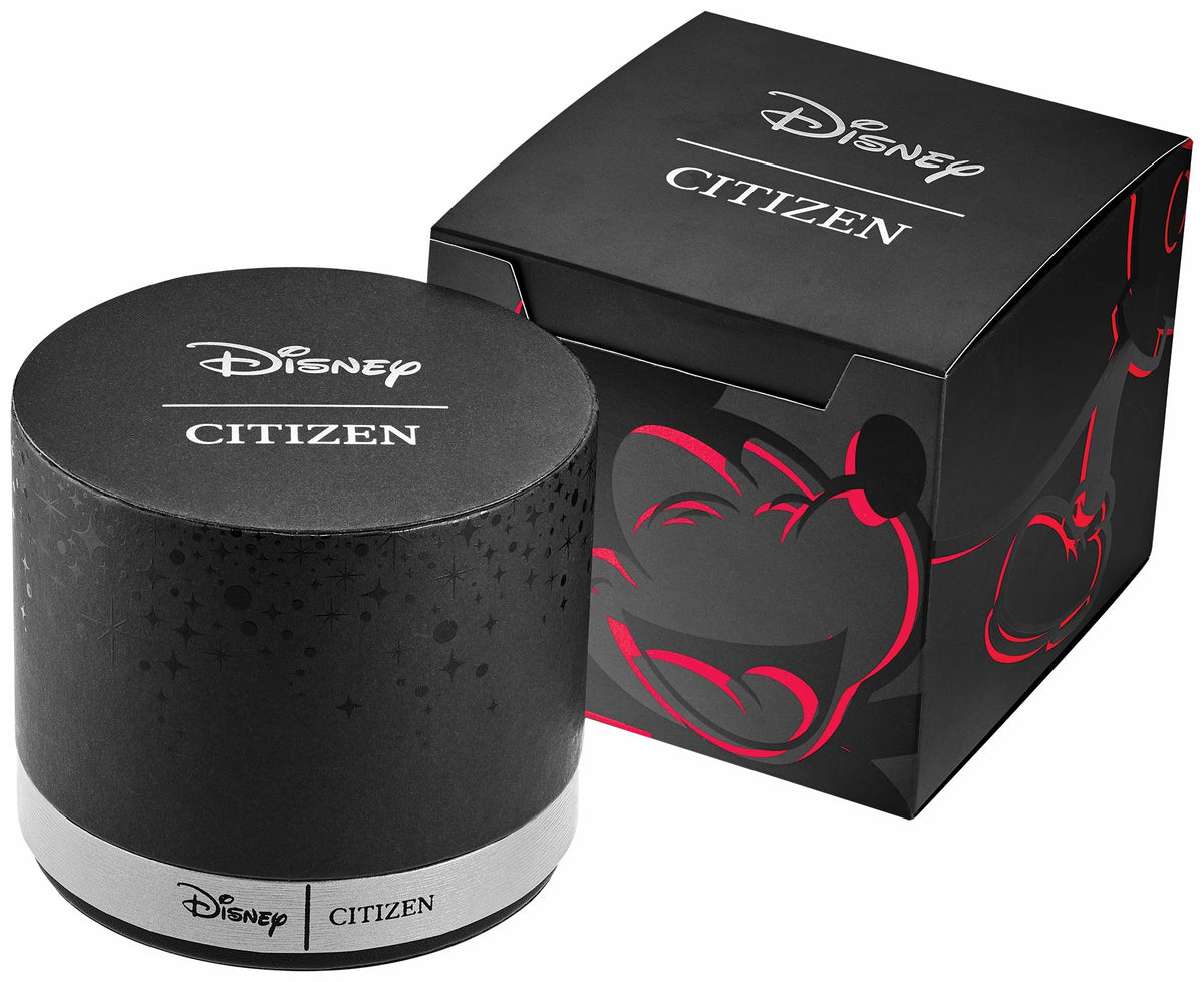 Donald Duck Seeing Stars Black Dial Leather Strap AW1789-04W - Citizen Value