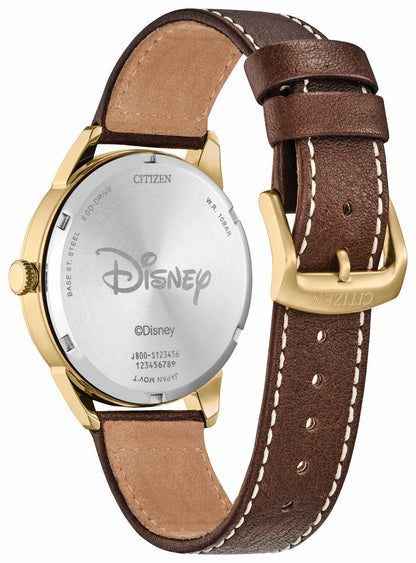 Donald Duck and Crew Beige Dial Leather Strap AW0093-04W - Citizen Featured