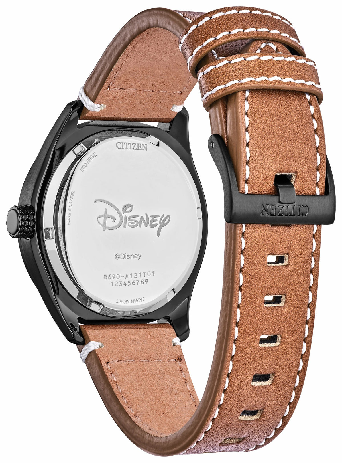 Batter's up Mickey Brown Dial Leather Strap BV1089-05W - Citizen Essential