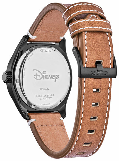 Batter's up Mickey Brown Dial Leather Strap BV1089-05W - Citizen Essential