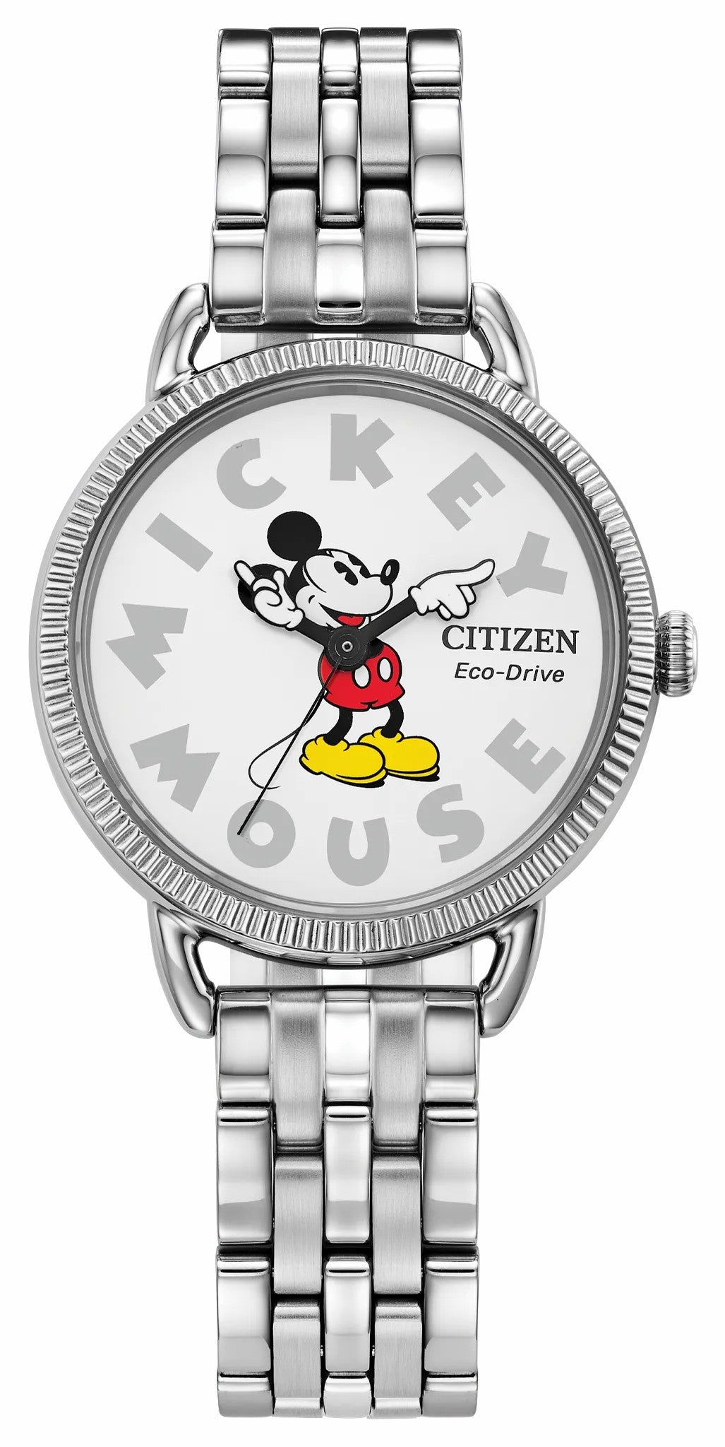 Mickey Mouse White Dial Stainless Steel Bracelet EM1051-53W - Citizen Latest