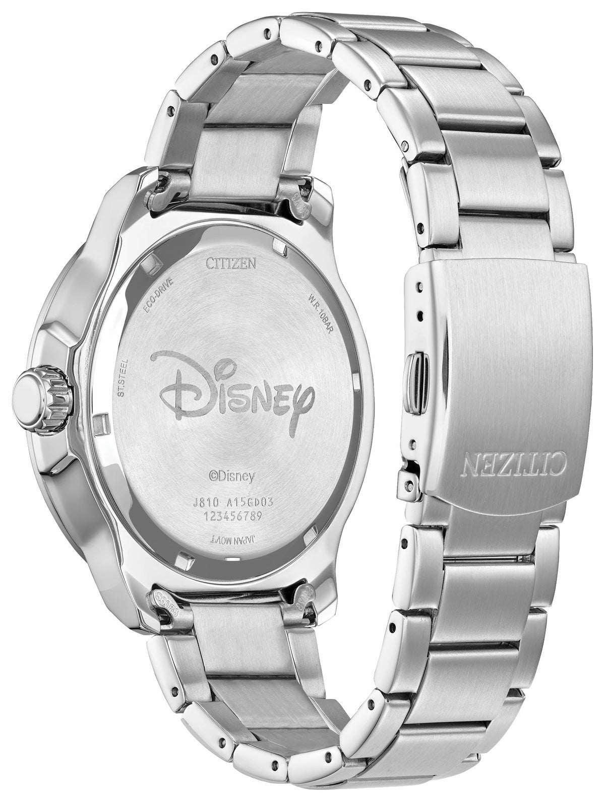 Mickey Astronaut Black Dial Stainless Steel Bracelet AW1709-54W - Citizen Customer Favorite