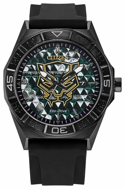 Black Panther 60th Anniversary Black Dial Silicone Strap AW1858-03W - Citizen Great Value
