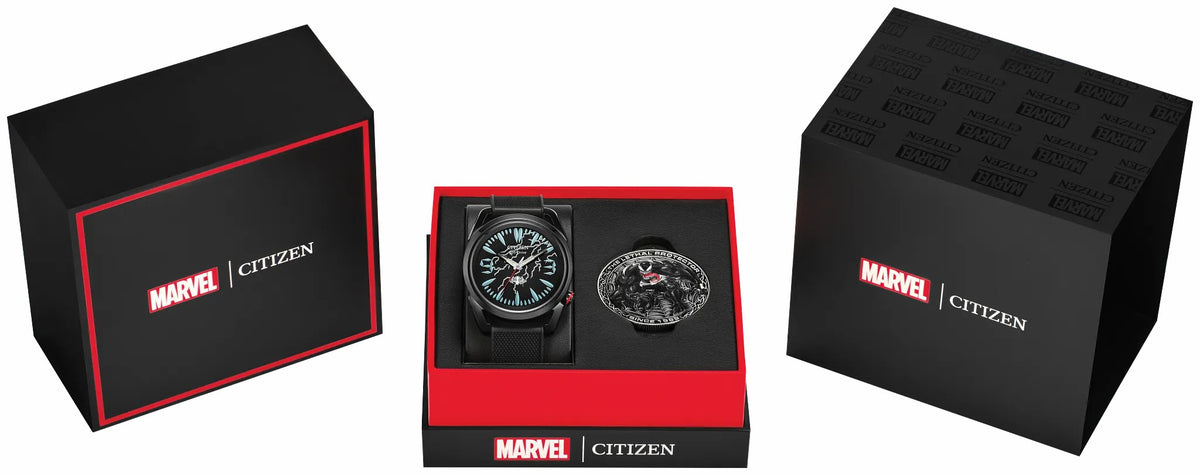 Venom "Lethal Protector" Black Dial Polyurethane Strap AW2065-41W - Citizen Best Seller