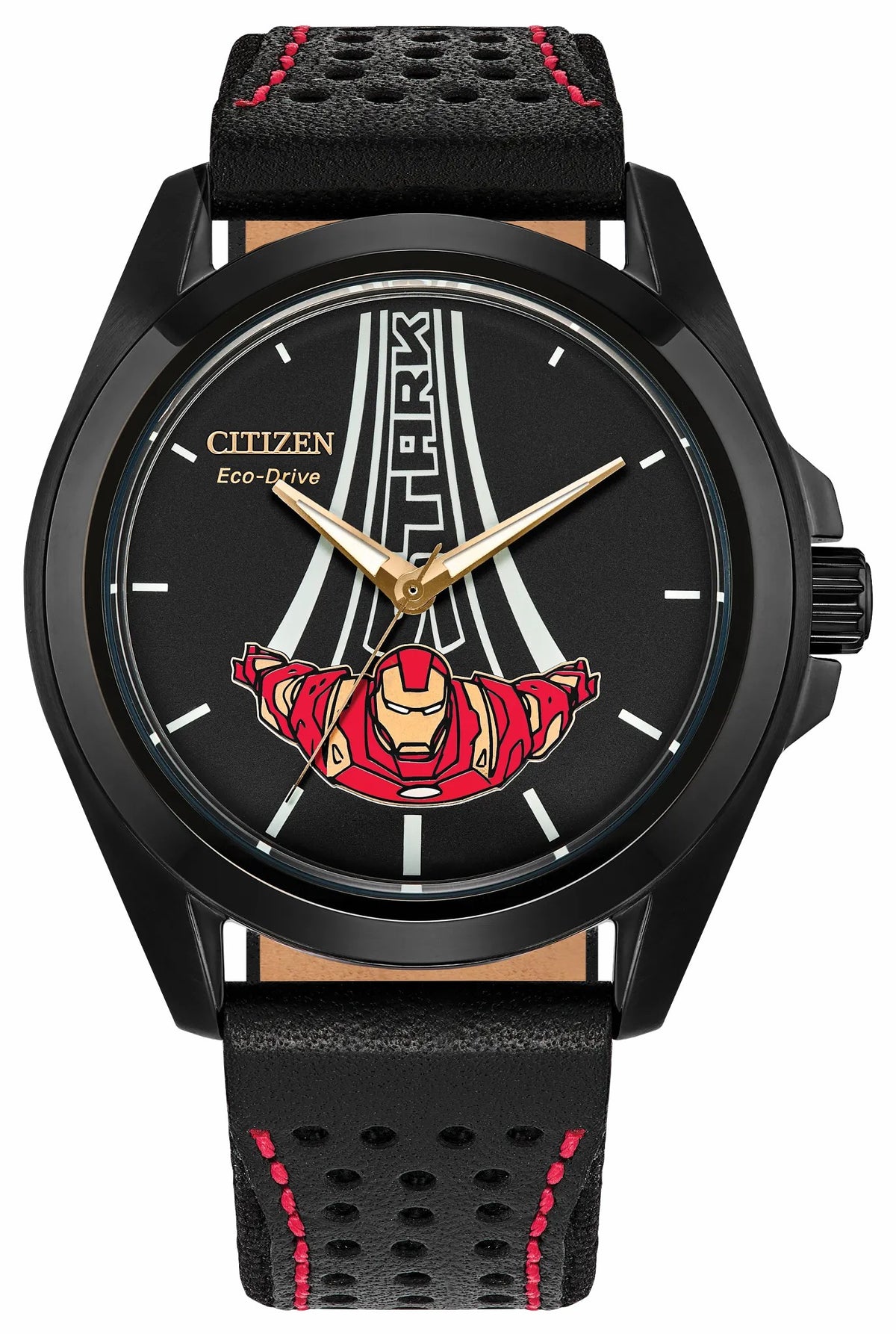 Stark, Kinda Sorta Famous Black Dial Leather Strap AW2095-41W - Citizen Top Pick
