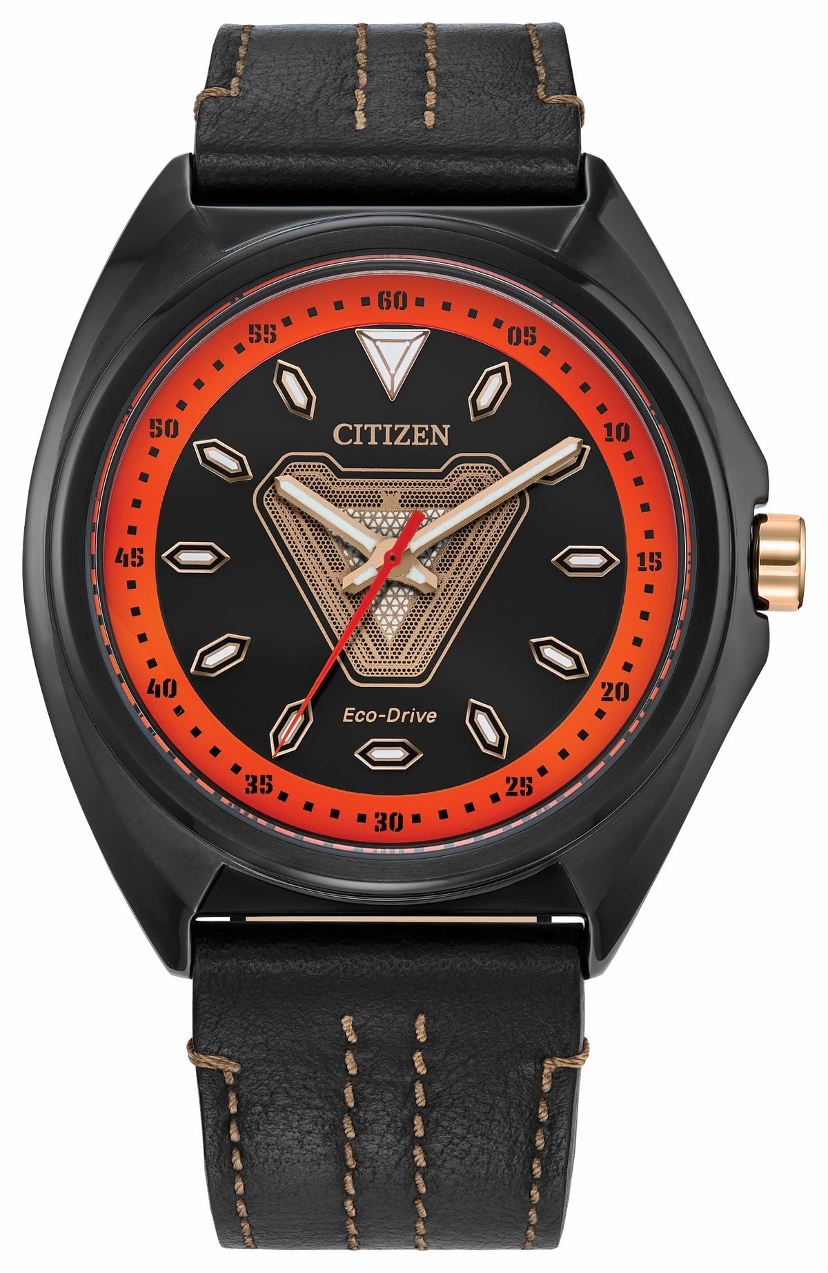 Tony Stark '63 Black Dial Leather Strap AW2075-05W - Citizen Best Price