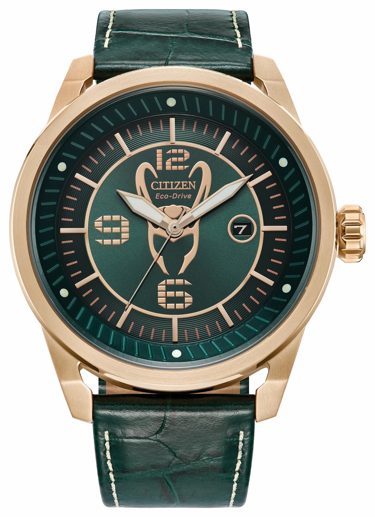 Loki Green Dial Leather Strap AW1363-06W - Citizen Special Offer