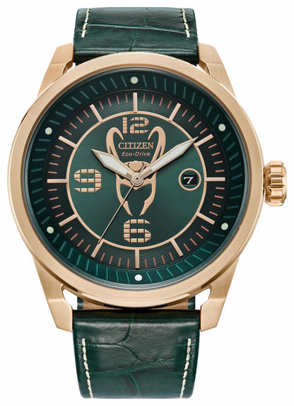 Loki Green Dial Leather Strap AW1363-06W - Citizen Special Offer
