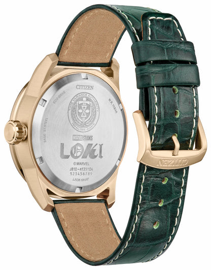 Loki Green Dial Leather Strap AW1363-06W - Citizen Special Offer