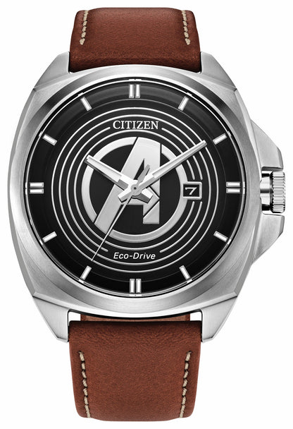 Avengers Legacy Black Dial Leather Strap AW1721-08W - Citizen Everyday