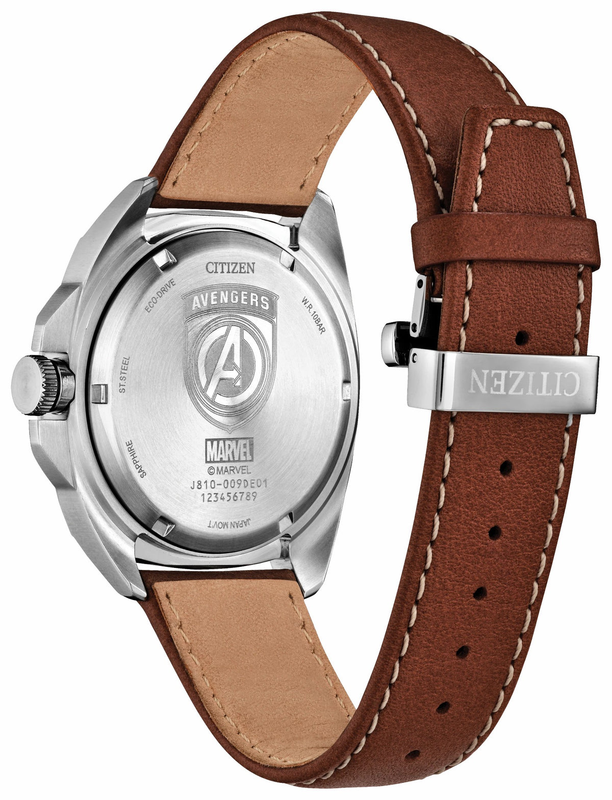 Avengers Legacy Black Dial Leather Strap AW1721-08W - Citizen Everyday