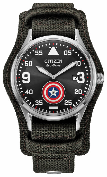 Captain America Forever Black Dial CORDURA® Strap BV1140-00W - Citizen Sale