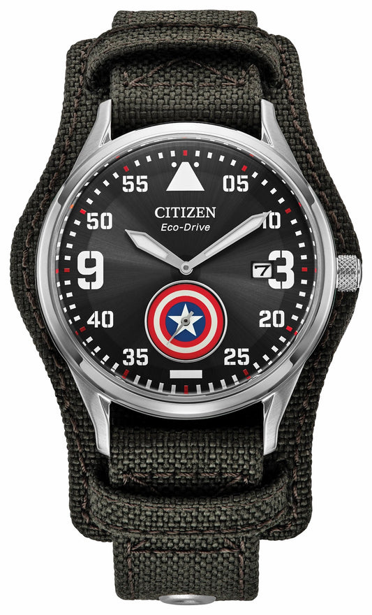 Captain America Forever Black Dial CORDURA® Strap BV1140-00W - Citizen Sale