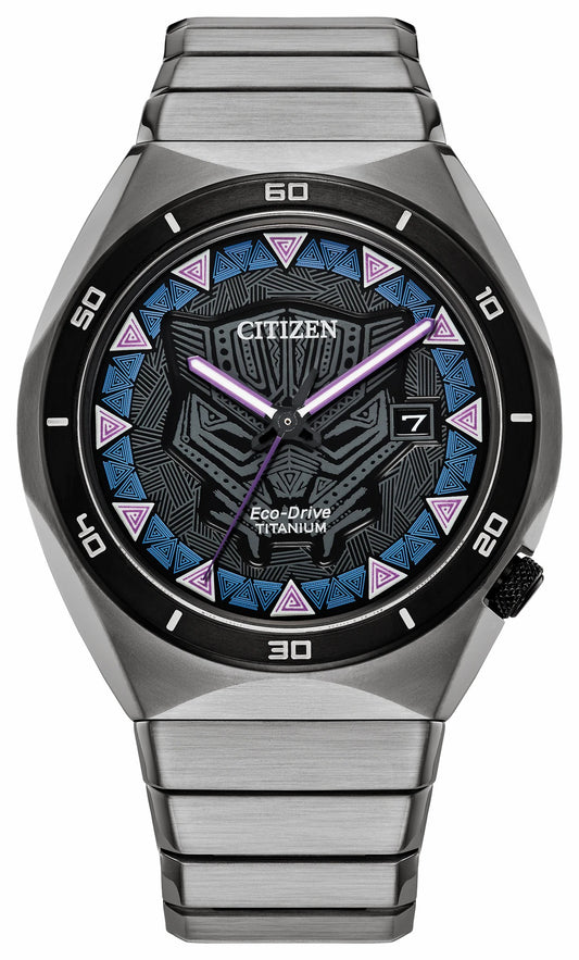 Black Panther Black Dial Super Titanium Bracelet AW1668-50W - Citizen Everyday