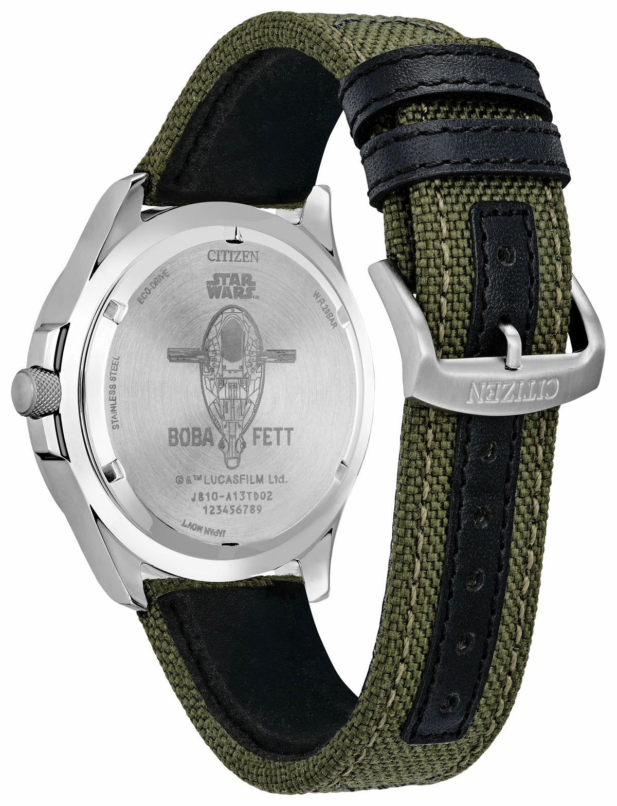 Boba Fett Green Dial Nylon Strap AW1418-06W - Citizen Exclusive