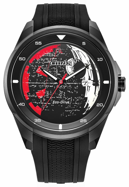 Death Star, Vader's Shadow Black Dial Silicone Strap AW1606-06W - Citizen Best Price