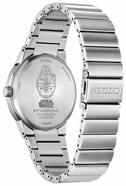 Millennium Falcon Hyperdrive Black Dial Stainless Steel Bracelet BM7581-59W - Citizen Best Seller