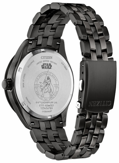 Darth Vader Returns Black Dial Stainless Steel Bracelet BM7255-61W - Citizen Great Value