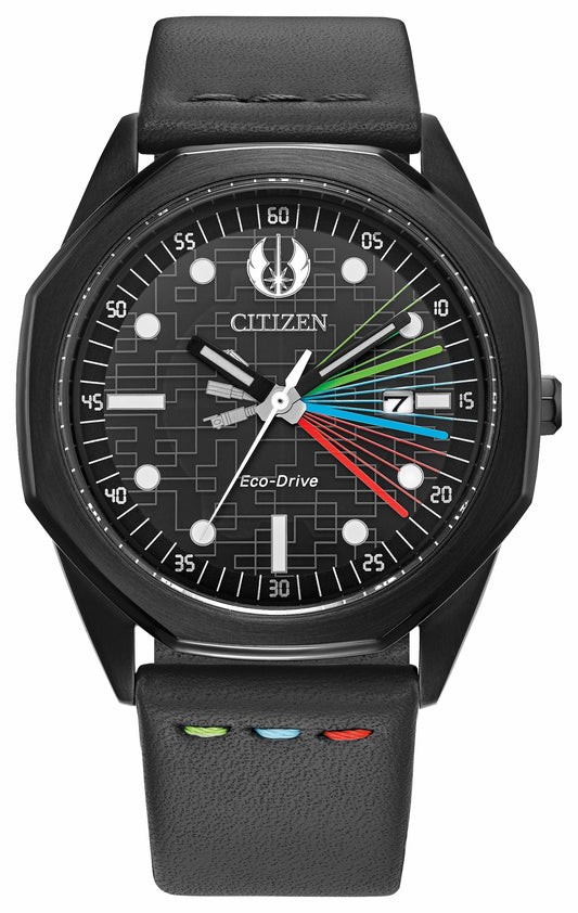 Jedi Master Black Dial Leather Strap BM7498-00W - Citizen Featured