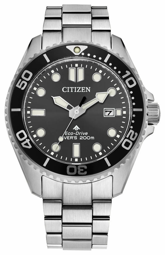 Promaster Dive Black Dial Stainless Steel Bracelet BN0261-51E - Citizen Hot Sale
