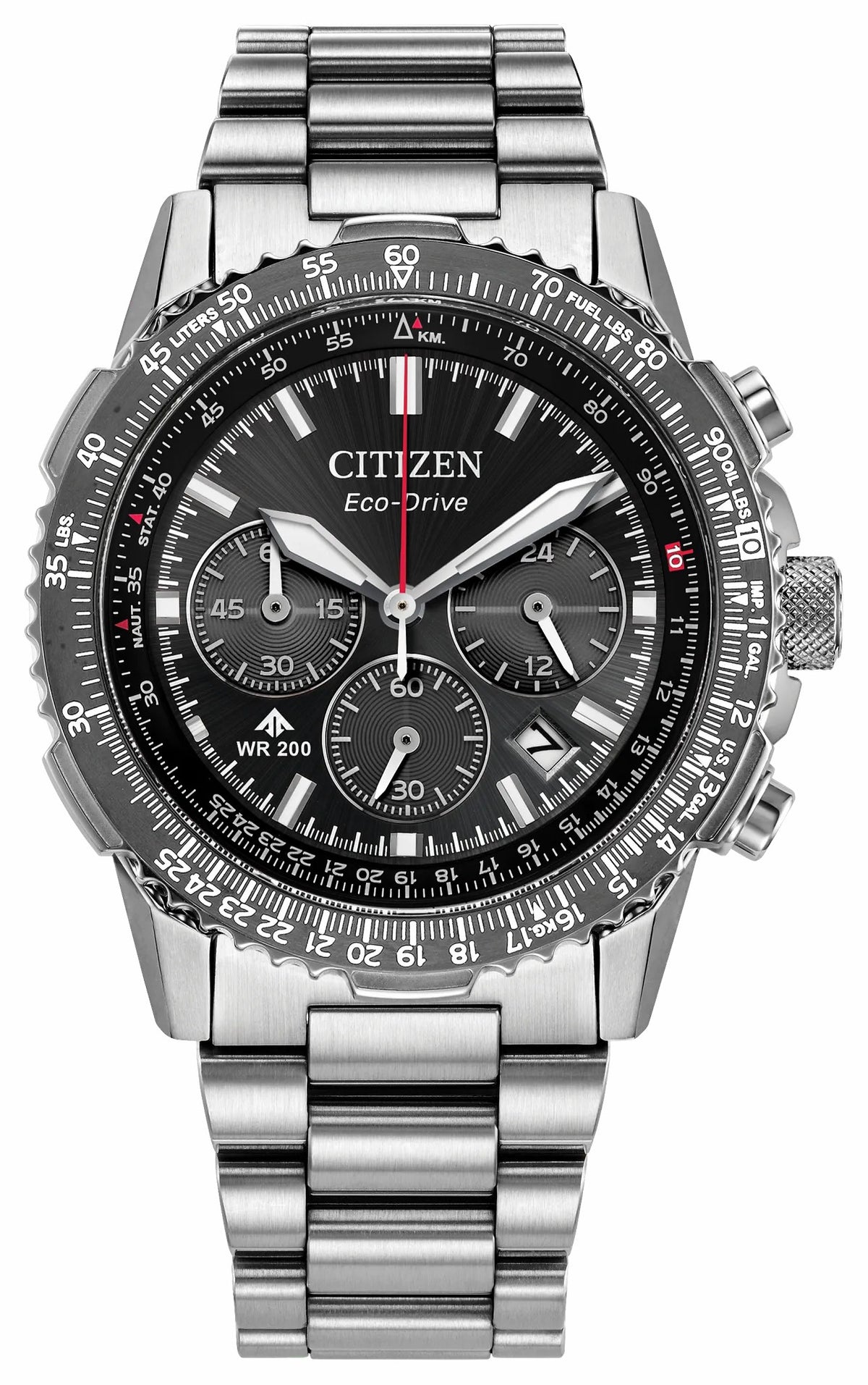 Promaster Navihawk Black Dial Stainless Steel Bracelet CA4664-60E - Citizen Discount