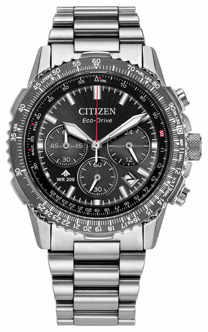 Promaster Navihawk Black Dial Stainless Steel Bracelet CA4664-60E - Citizen Discount