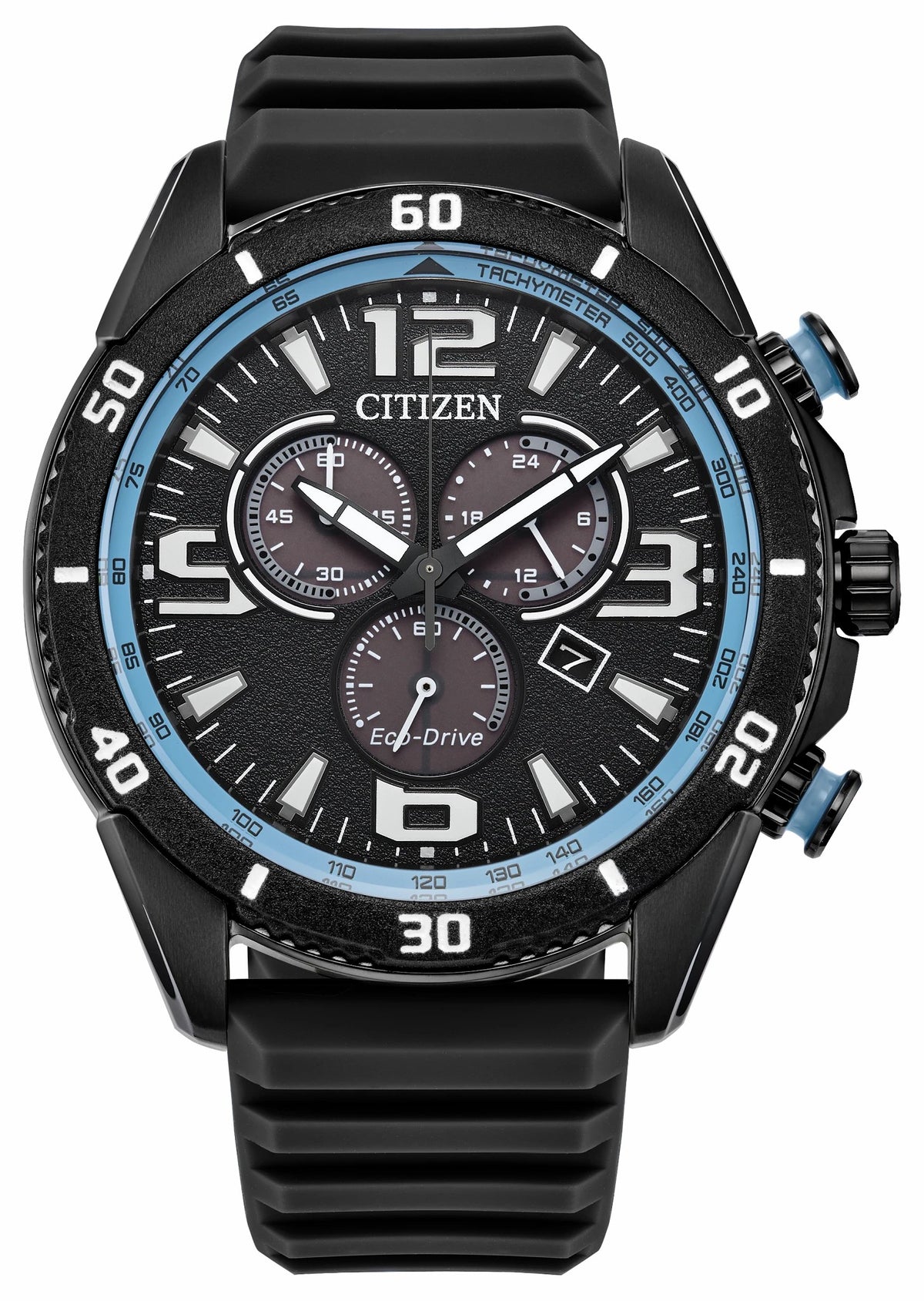 Brycen Black Dial Silicone Strap AT2587-02E - Citizen Sale