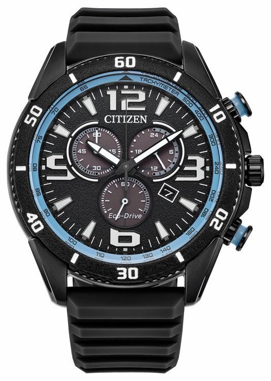Brycen Black Dial Silicone Strap AT2587-02E - Citizen Sale
