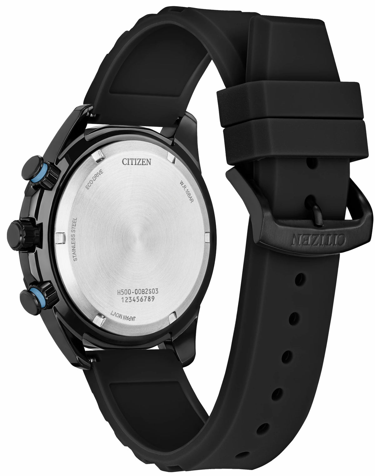 Brycen Black Dial Silicone Strap AT2587-02E - Citizen Sale